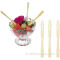 Bamboo Fruit Forks Cake Picks met aangepast pakket